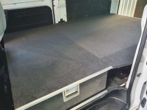 Van one side cargo drawers