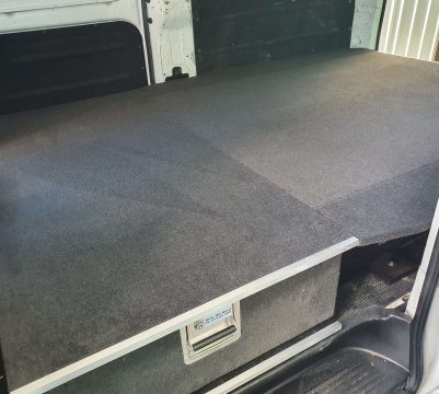 Van one side cargo drawers